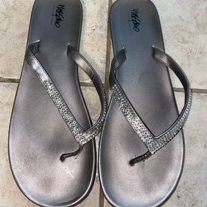 Jeweled flip flops